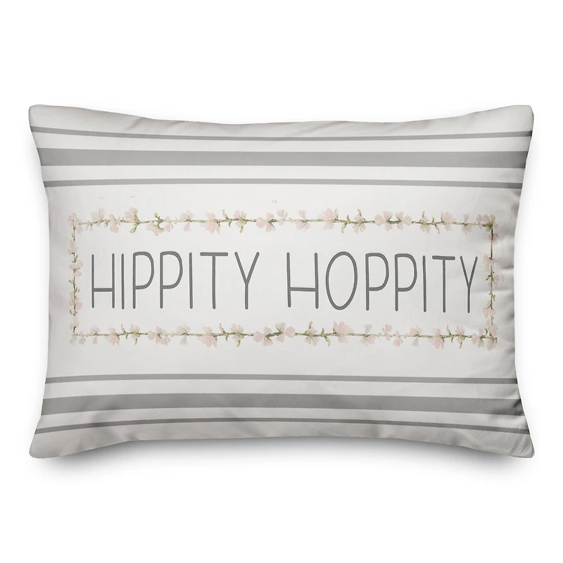 Hippity Hoppity Pillow 14" x 20" Throw Pillow