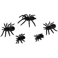 Spiders Halloween Clip-on Decorations - 9.5" - Set of 5