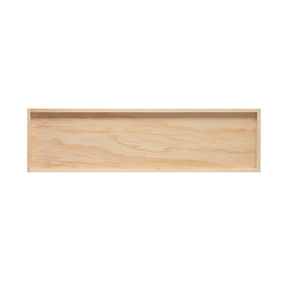 18" x 5" Rectangle Wood Plaque by Make Market®