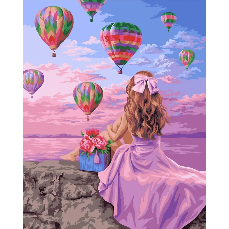 Crafting Spark Air Balloon Festival Painting by Numbers Kit
