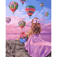 Crafting Spark Air Balloon Festival Painting by Numbers Kit