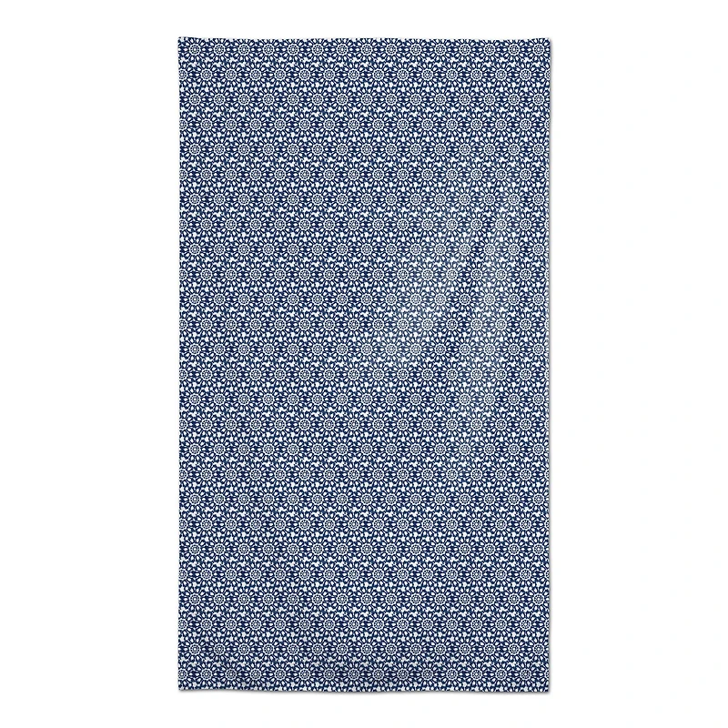 Radial Shibori Pattern Tablecloth