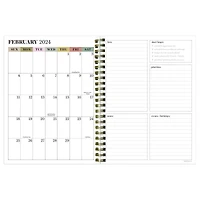 TF Publishing 2024 Printed Garden Medium Weekly Monthly Planner