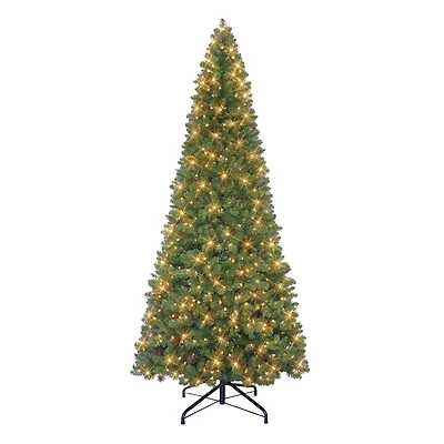 9ft. Pre-Lit Virginia Pine Artificial Christmas Tree, Clear Incandescent Lights