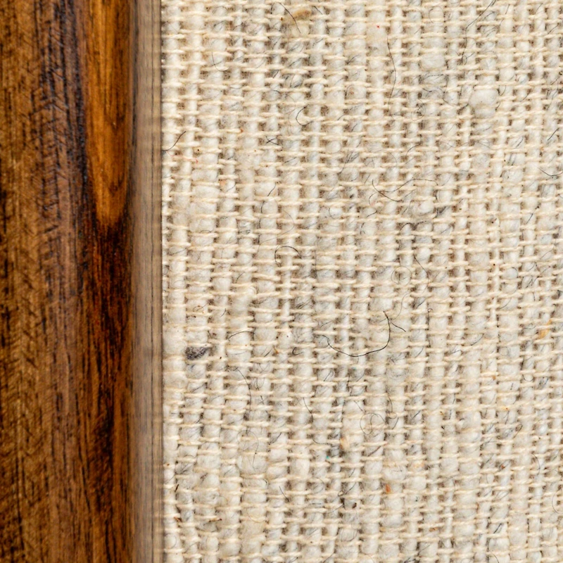 Hello Honey® 22" Woven Cotton & Wool Blend Table to Stool with Oak Wood Legs