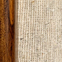 Hello Honey® 22" Woven Cotton & Wool Blend Table to Stool with Oak Wood Legs