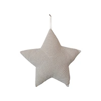 Hello Honey® 14" x 14" Crochet Hand-Woven Reclaimed Cotton Star-Shaped Pillow