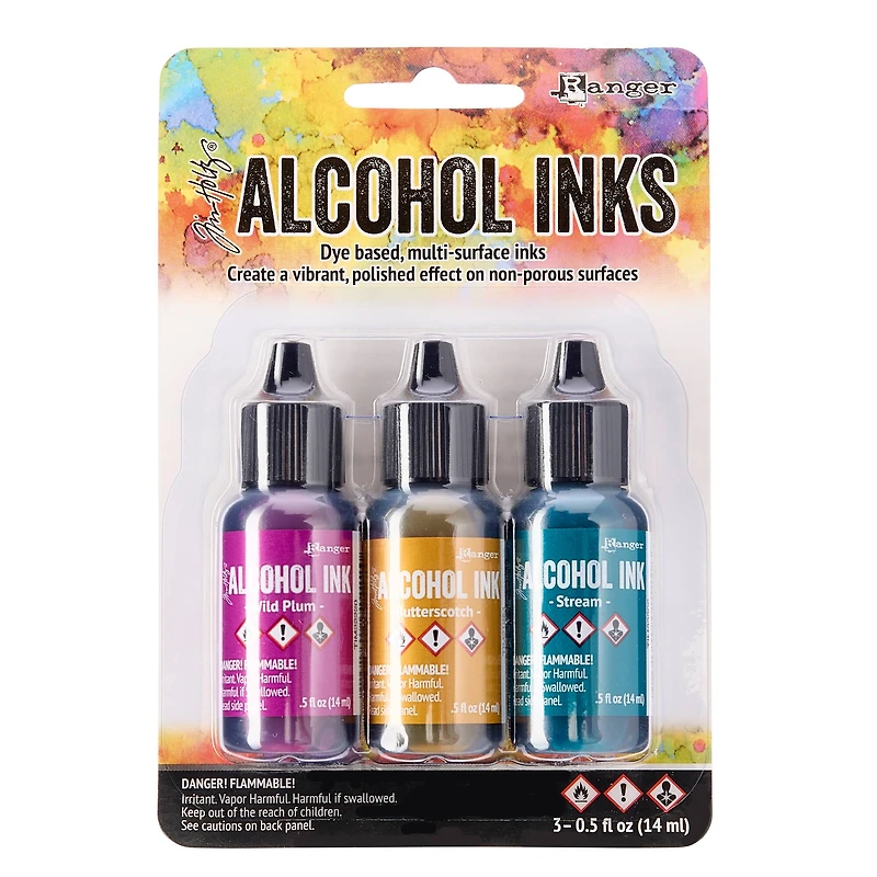 6 Packs: 3 ct. (18 total) Tim Holtz® Alcohol Ink Set