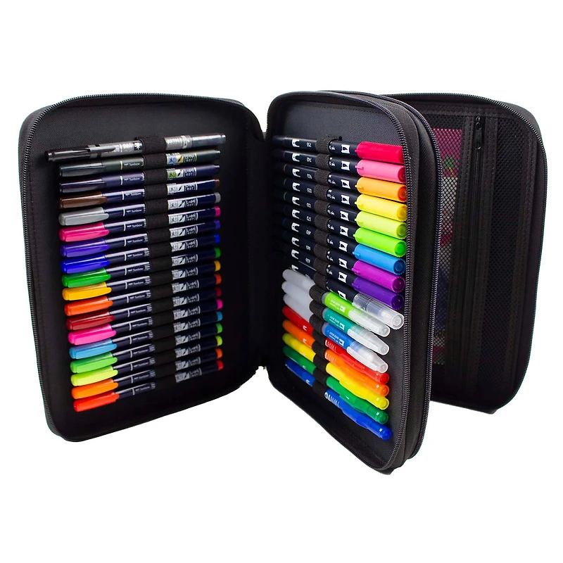 Tombow Black Zipper Marker Case