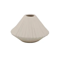 Flora Bunda® 6.25'' Pleated Ceramic Vase