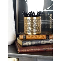 4" Gold Iron Glam Pencil Holder