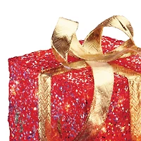 Sisal Gift Box Set with Clear Lights