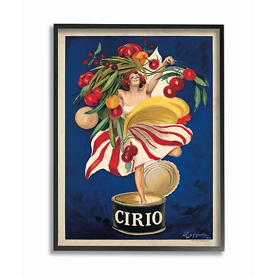 Stupell Industries Cirio Vintage Poster in Frame Wall Art
