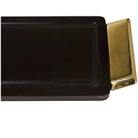 Brown Coastal Tray, Set of 2" 27", 23"