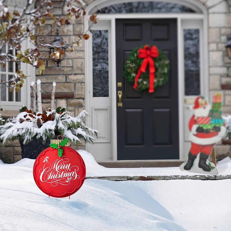 Glitzhome® 24" Metal Ornament Yard Stake