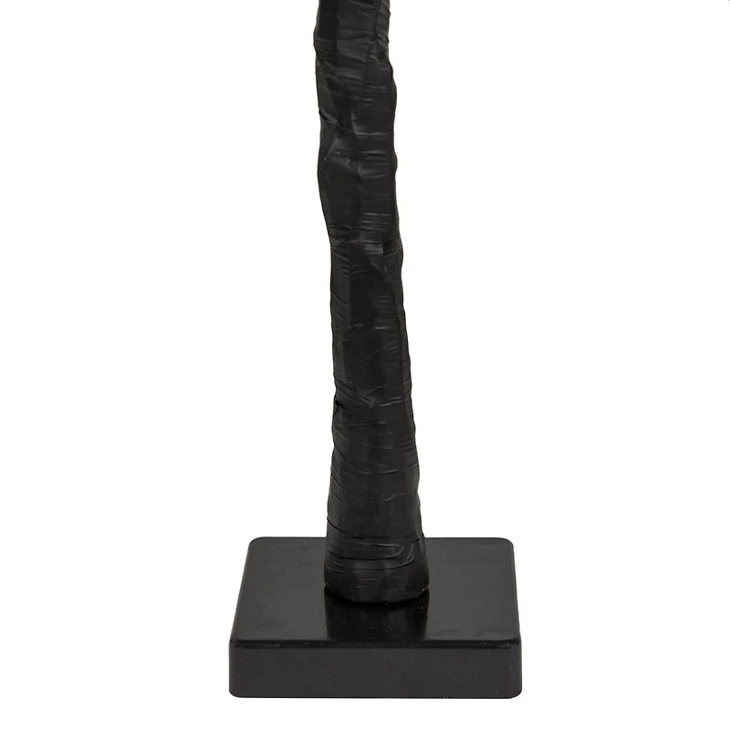 24" LED Lighted Black Halloween Twig Tree, Warm White Lights