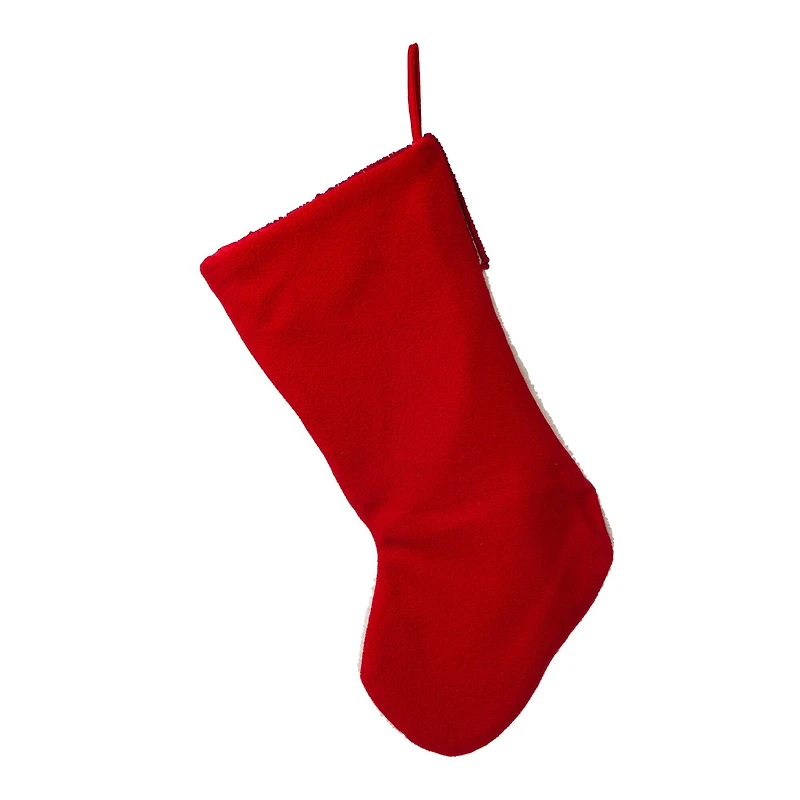 Glitzhome® 21" Cardinal Hooked Stocking