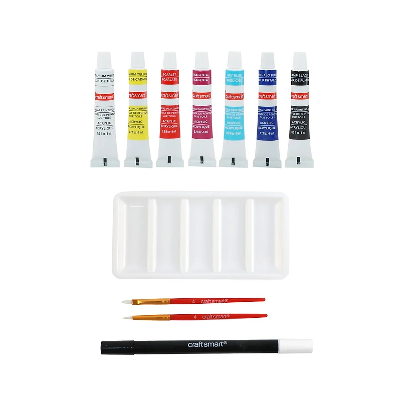 7" x 9" Sunset Oval Canvas Painting Kit by Craft Smart®