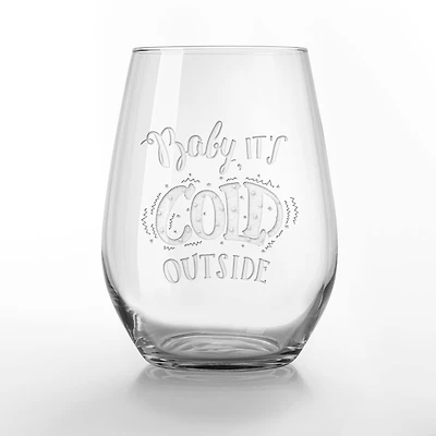 Baby it's Cold Outside 15oz. Engraved Stemless Wine Glass