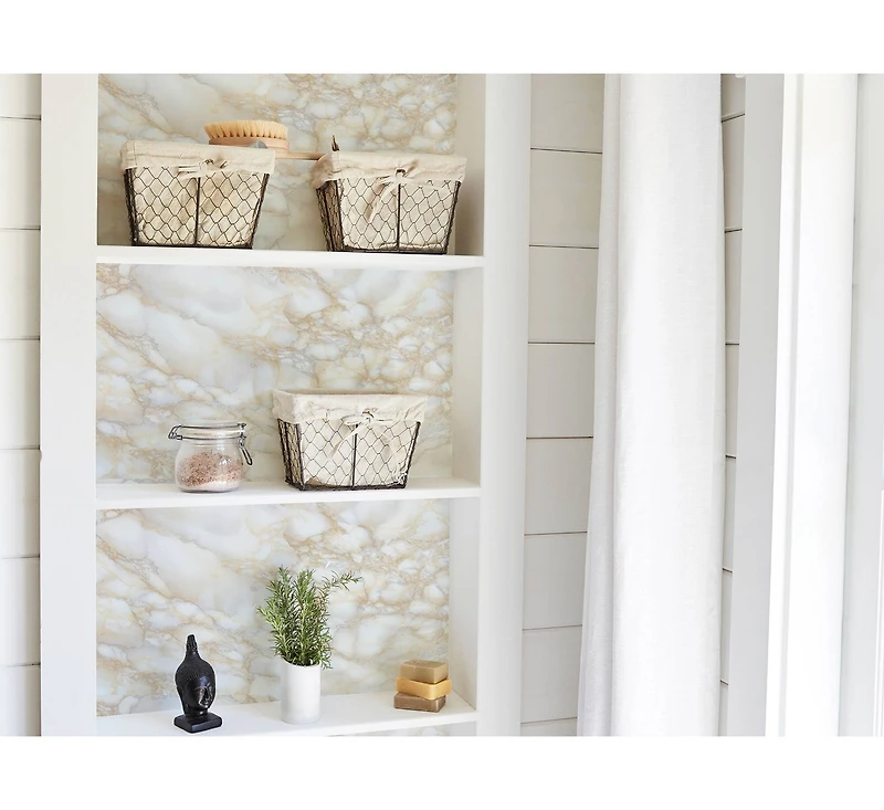 Fablon Grey Beige Carrara Adhesive Film