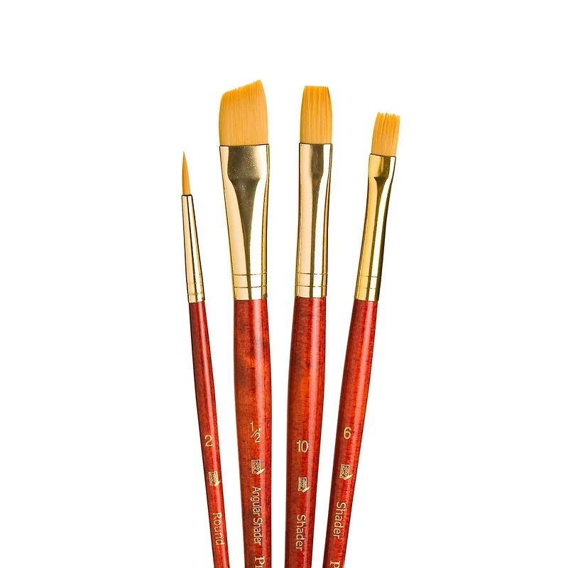 Princeton™ RealValue™ Golden Taklon 4 Piece Brush Set