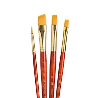 Princeton™ RealValue™ Golden Taklon 4 Piece Brush Set