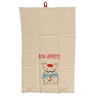Hello Honey® French Animal Linen Blend Tea Towels, 3ct.