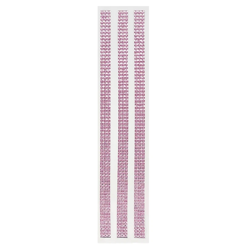 12 Packs: 3 ct. (36 total) Light Pink Border Bling Stickers by Recollections™