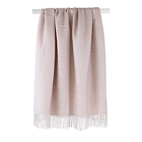 DII® Dusty Lilac & White Waffle Knit Throw