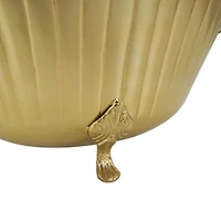 Gold Metal Planter Set