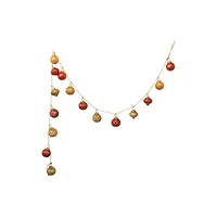Hello Honey® 6ft. Yellow & Orange Embossed Mercury Glass Ornament Garland