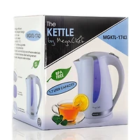 MegaChef 1.7L White Plastic Electric Tea Kettle