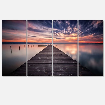 Designart - Colorful Sunset Over Lake
