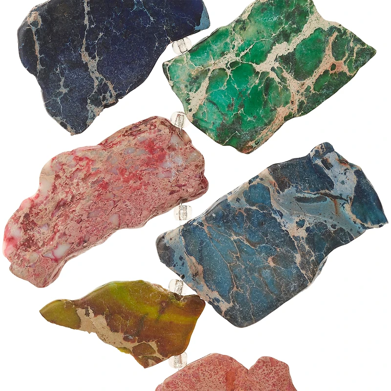 12 Pack: Imperial Jasper Nugget Beads, 25mm by Bead Landing™