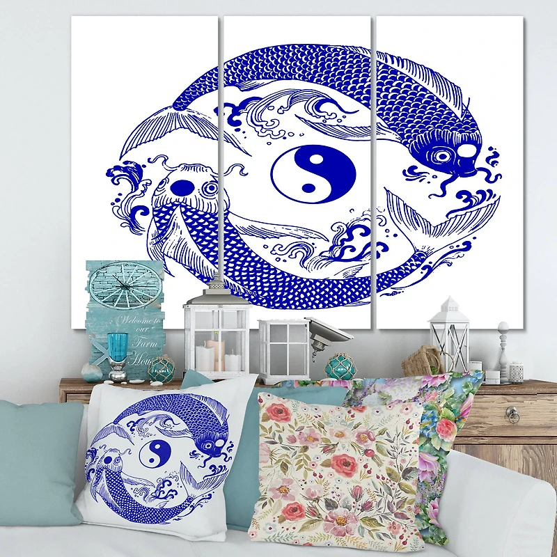 Designart - Chinoiserie Koi Fish II