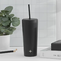 JoyJolt® 20oz. Vacuum Insulated Tumbler with Flip Lid & Straw