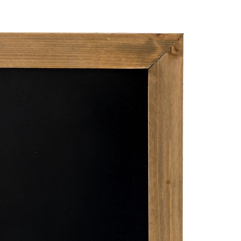 Glitzhome® 30" Brown Wood Chalkboard