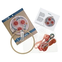 Leisure Arts® 6" Dahlia Embroidery Kit