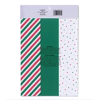 Green Dots & Stripes Burgundy & Gold Stars & Trees Tissue Paper, 36ct. by Celebrate It™