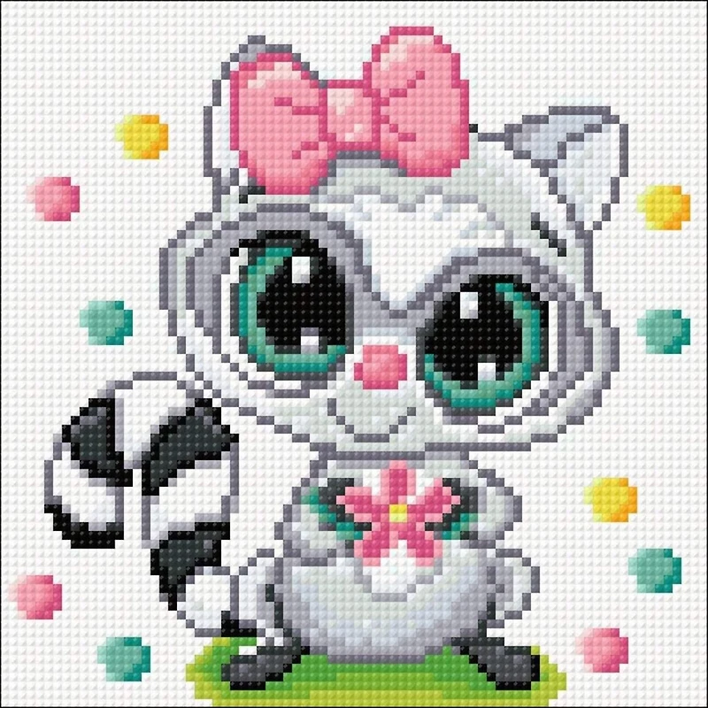 Crafting Spark Racoon Diamond Painting Kit
