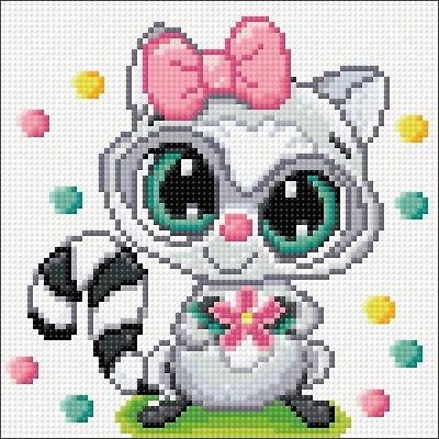 Crafting Spark Racoon Diamond Painting Kit