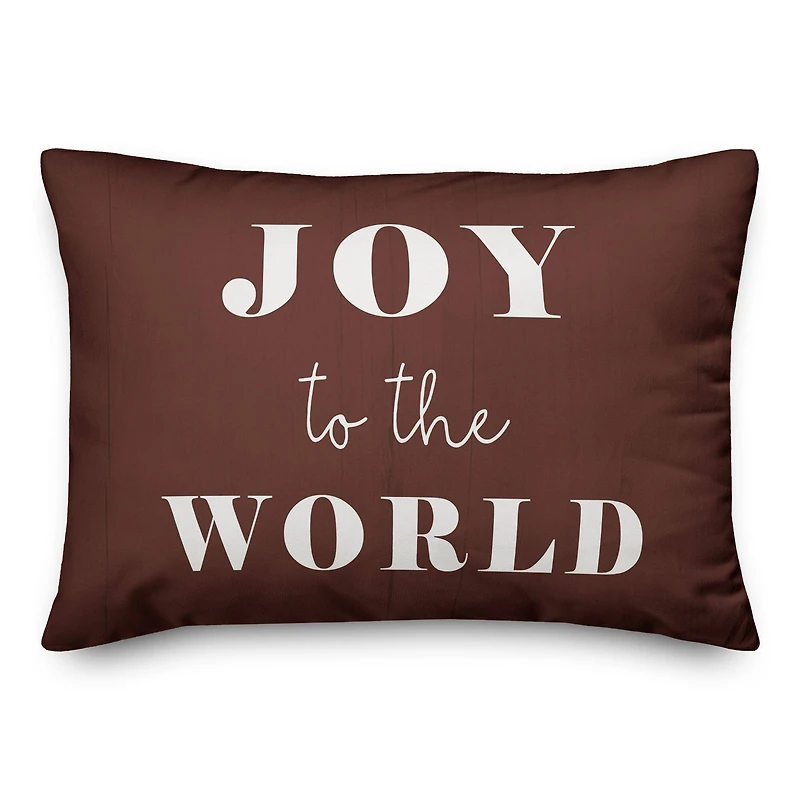 Joy To The World 14x20 Throw Pillow