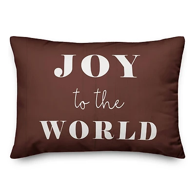 Joy To The World 14x20 Throw Pillow