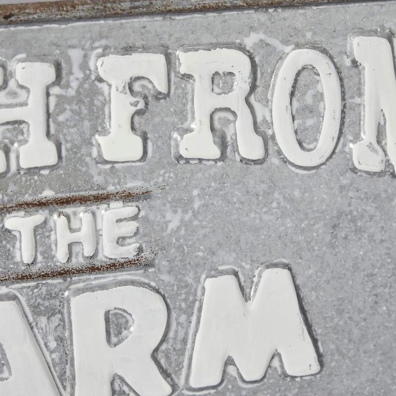 Gray Metal Farmhouse Sign Wall Décor Set