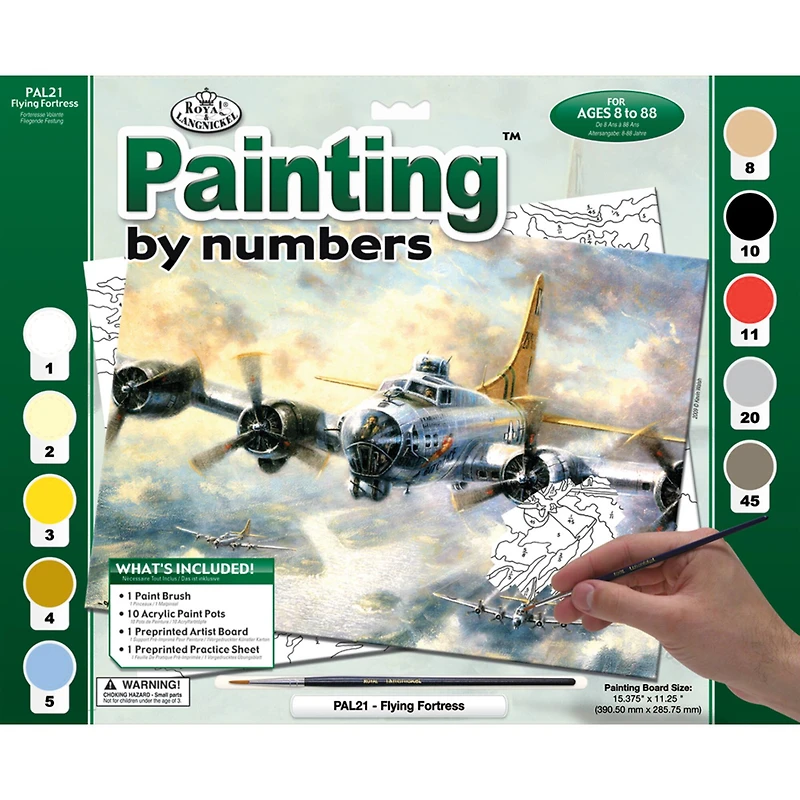 Royal Langnickel® Flying Fortress Painting by Numbers Kit