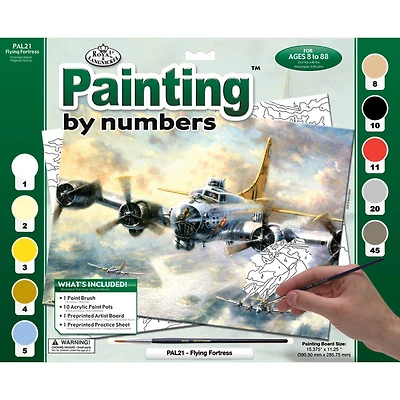 Royal Langnickel® Flying Fortress Painting by Numbers Kit