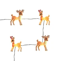 18ct. Warm White LED Reindeer String Lights on Silver Wire by Ashland®