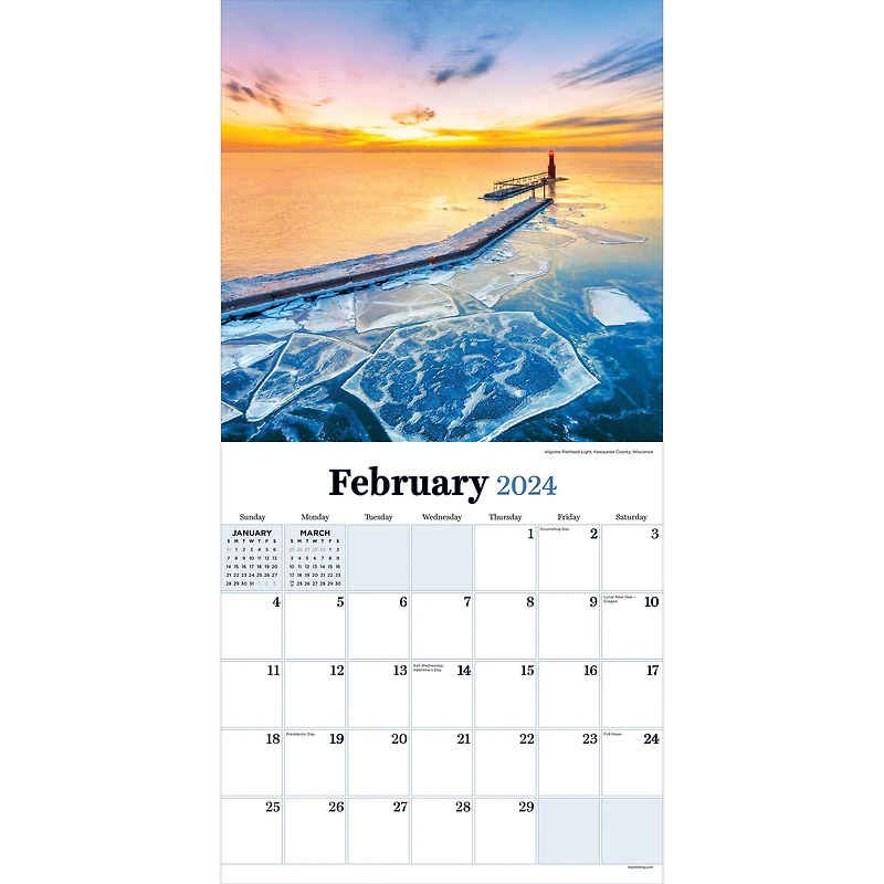 TF Publishing 2024 Wisconsin Wall Calendar