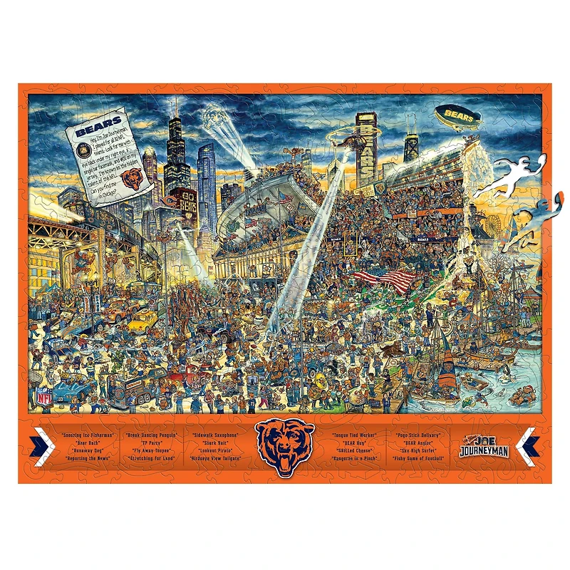 Joe Journeyman NFL Wooden Puzzle