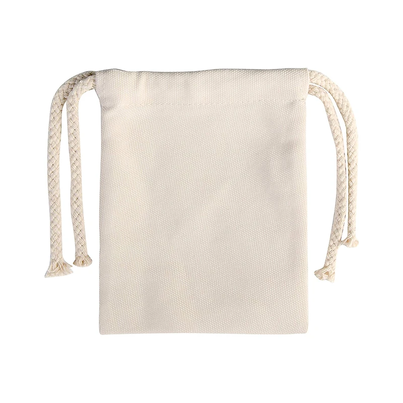 Craft Express 4.7" x 6" Beige Drawstring Gift Bags, 4ct.